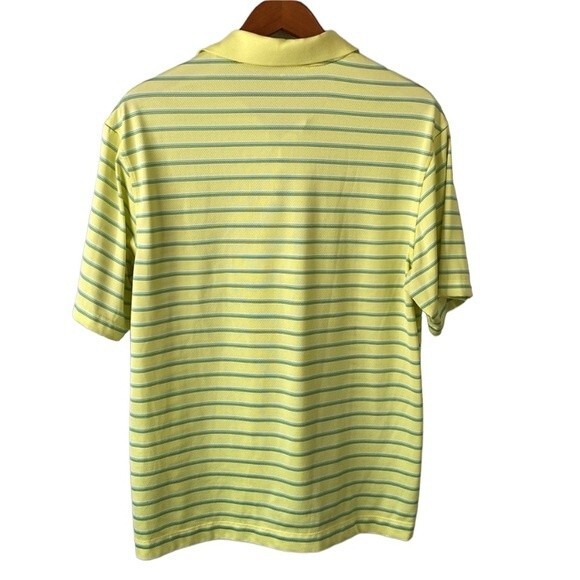 Nike Dry Fit Stripe Polo Shirt Short Sleeve Air Flow Mesh Breathable Wick Golf - Picture 5 of 15